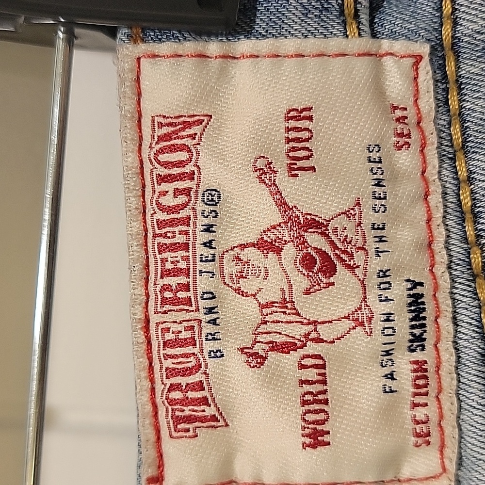 True Religion Women's Light Blue Skinny Jeans Size 26 - Picture 8 of 12